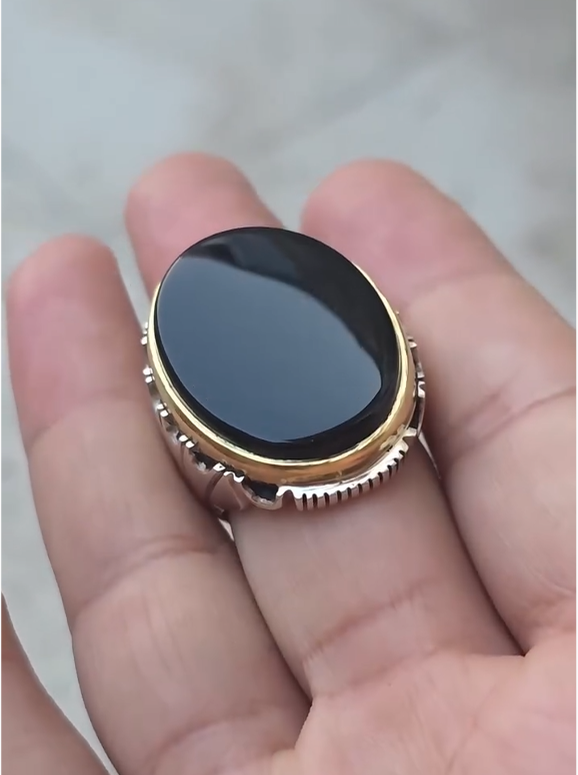 100% Original Antique Aqeeq VIP Ring Most Demanded