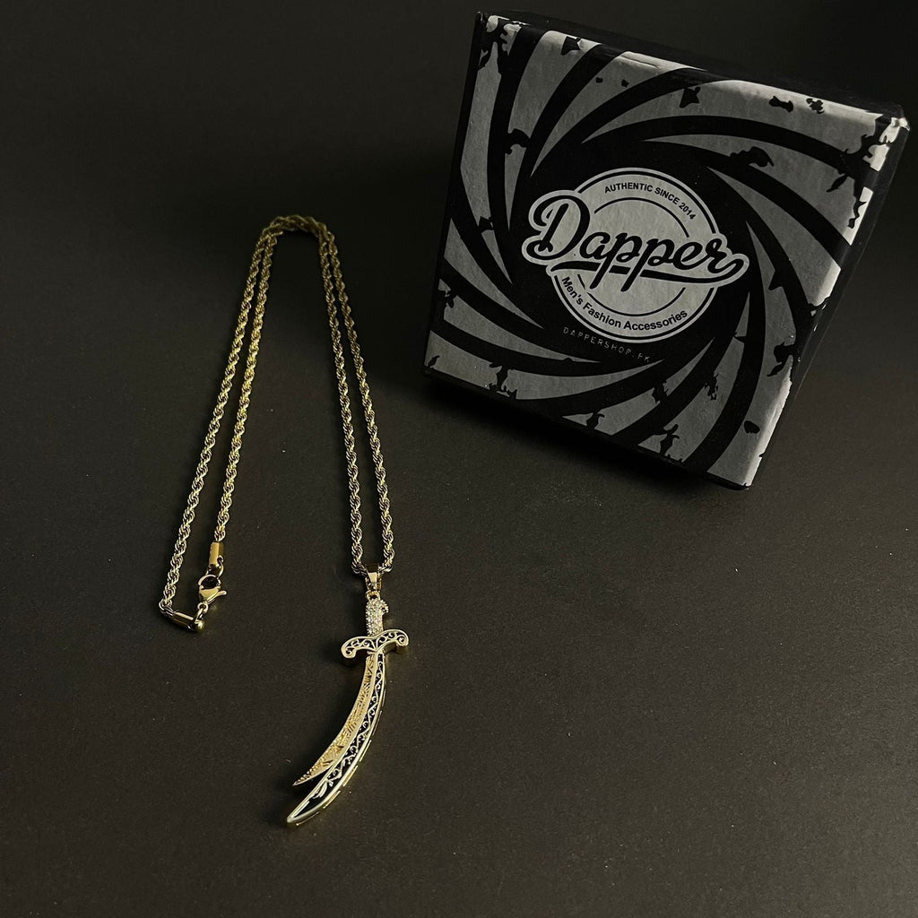 Premium Zulfiqar Sword Hazrat Ali Maula Sword Necklace